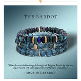 The Bardot Stack - 14k Aquamarine & Australian Opal Bracelets - One of a Kind