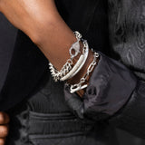 Double Strength Diamond and Chain Bracelet