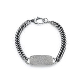 Mr. LOWE Rope Curb Diamond ID Bracelet