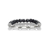 Spinel Bead Bracelet with SoHo Chain - 7mm