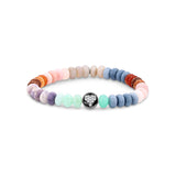 Cuties Icon Bracelet - Rainbow Candy Opal with Diamond Heart Bead