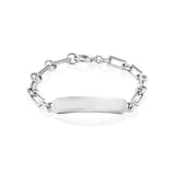 Custom Engravable Silver Soho ID Bracelet