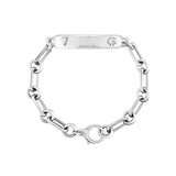 Diamond Manifestation ID with Small Soho Chain Bracelet