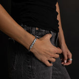 Diamond Manifestation ID with Small Soho Chain Bracelet