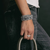 Diamond Manifestation ID with Small Soho Chain Bracelet