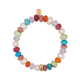 14k California Days Mix Gemstone and Pearl Bracelet with Rondelle