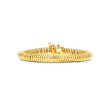 14k Gold Skinny Tubogas Flexible Chain Bracelet