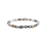 14k Tahitian Keshi Pearl Bracelet with 3 Diamond Rondelles