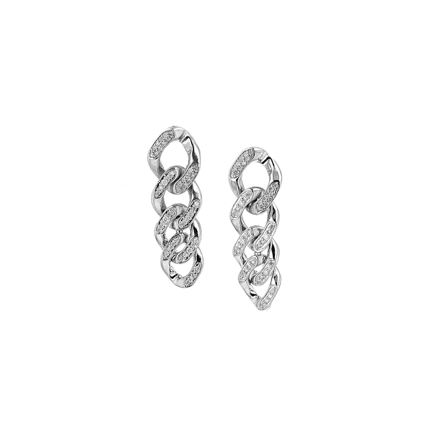 Curb Chain Drop Earrings