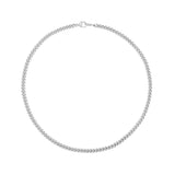 Sterling Silver Curb Chain Necklace - 18"
