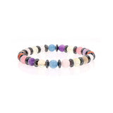 Men's Mr. LOWE Chakra with Hematite Disks Bracelet - 8mm