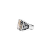 Men's Mr. LOWE Sonoran White Buffalo Square Ring