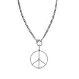 Diamond Peace Sign Necklace