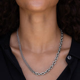 Double Cable Chain Necklace - 18"