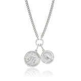 Three Graces and Blessings Medallions Necklace - 32"