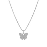 All Diamond Butterfly Pendant