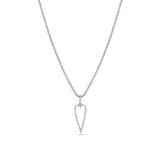 Double Sided Cut Out Diamond Heart Pendant