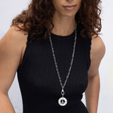 Peace & Love Manifestation Medallion Only or on Small Soho Chain Necklace - 30"