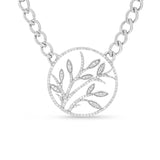 Diamond "New Growth" Pendant Necklace - 17"