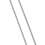 Silver Franco Chain Necklace - 18" & 28"