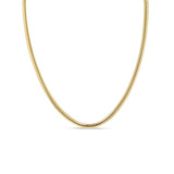 14k Gold Skinny Tubogas Flexible Chain Necklace - 18"