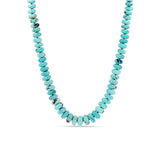 14K Turquoise Graduated Bead Knotted Necklace - "One of a Kind"