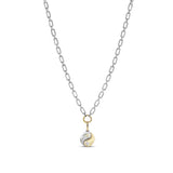 Mix Metal Yin Yang Pendant Only or on Soho Chain Necklace - 28"
