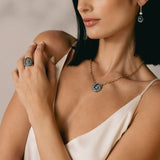 Miramar Diamond Cobblestone on 14k Gold Band Ring