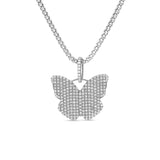 All Diamond Butterfly Pendant