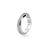 Knife Edge Silver & Diamond Ring with Icon Gallery