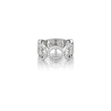 Diamond Peace Sign Band Ring
