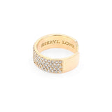 14k Gold Mini Diamond Cuff Ring