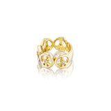14k Peace Sign Band Ring