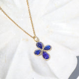 14k Blue Tanzanite & Diamond Pendant - One of a Kind