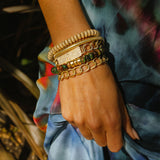 14k Gold Skinny Tubogas Bracelet
