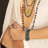 The Bardot Stack - 14k Aquamarine & Australian Opal Bracelets - One of a Kind