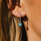 Arizona Turquoise Gift Set with Turquoise and Diamond Earrings and Bracelets