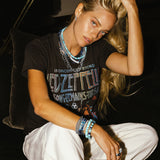 Arizona Turquoise Strung Necklace with Diamond Rondelles - 18" - 20"