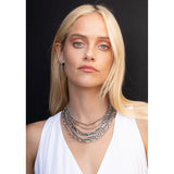 Double Layered Chain Necklace - 16" - 18"