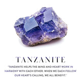 14k Blue Tanzanite & Diamond Pendant - One of a Kind