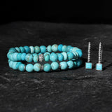 Arizona Turquoise Gift Set with Turquoise and Diamond Earrings and Bracelets
