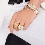 14K Gold Diamond Pure Peace Ring