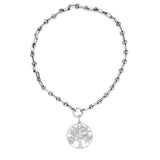 Tree of Life Diamond Pave Pendant on Soho Chain - 19"