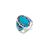 Mr. LOWE Turquoise and Blue Opal Southwest Ring