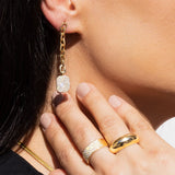 14k Gold Domed Band Ring