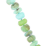 14K Green Garnet Heart Pendant on Opal Necklace "One of a Kind"