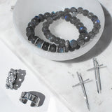 Diamond Curb Chain Link Ring