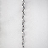 Long Link Chain Necklace with Diamond Claw Clasp - 37"