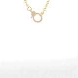 Pendentif mini rose en or 14 carats et diamants