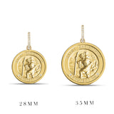 14k St. Christopher "Protect Us" Pendant Necklace